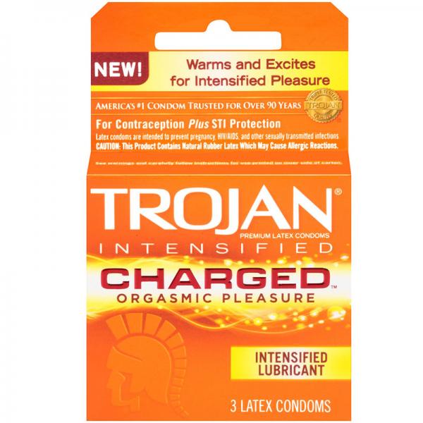 Trojan Charged W/intensified Lubricant Condoms (3 Pack) - Extras - www.Coyha.com