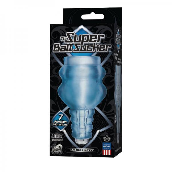 Super Ball Sucker 7 Functions Vibrations Clear - Bondage - www.Coyha.com