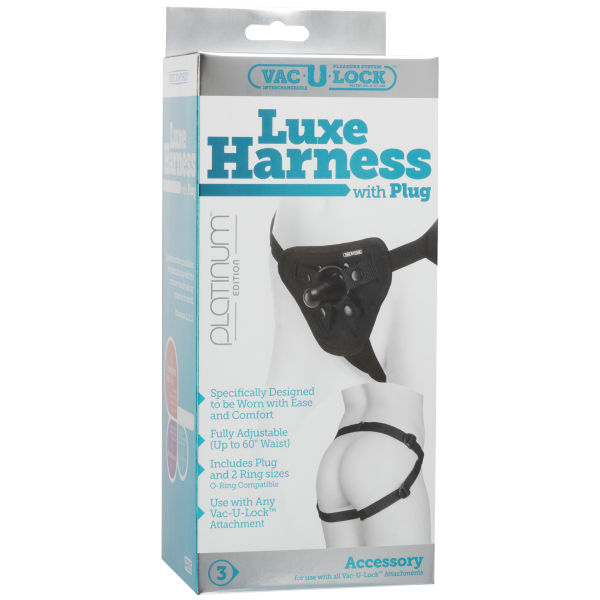 Vac-U-Lock Luxe Harness - Black - Dildos - www.Coyha.com