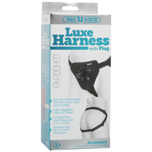 Vac-U-Lock Luxe Harness - Black - Dildos - www.Coyha.com