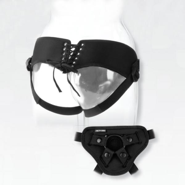 Vac-U-Lock Corset Harness - Black - Dildos - www.Coyha.com