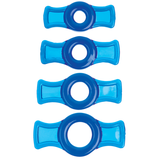 Titanmen Tools Cock Ring Set Blue - Men's Toys - www.Coyha.com