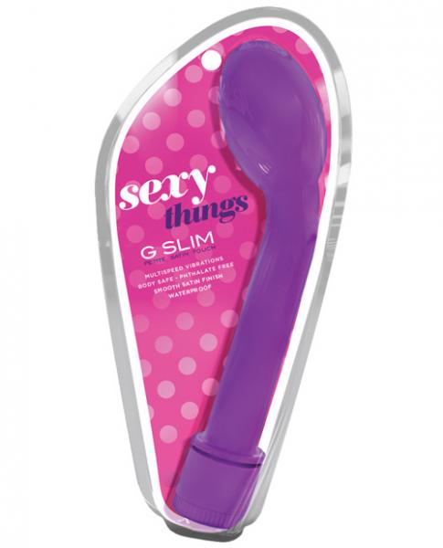 G Slim Petite Satin Touch Purple Vibrator - Vibrators - www.Coyha.com