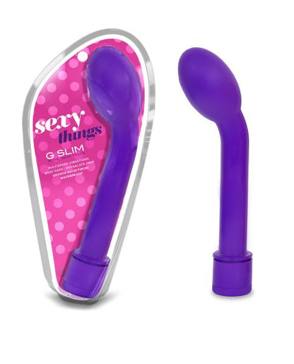 G Slim Petite Satin Touch Purple Vibrator - Vibrators - www.Coyha.com