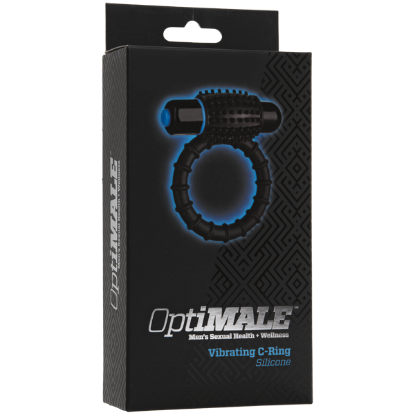 Optimale Vibrating C-Ring Black - Men's Toys - www.Coyha.com