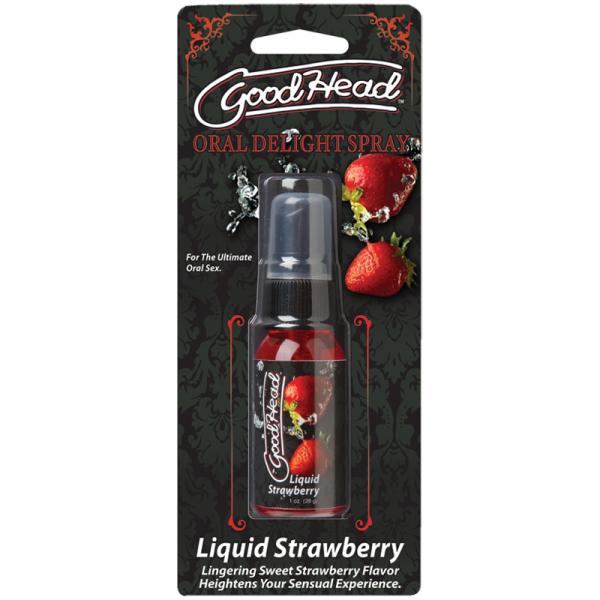 Goodhead Oral Delight Spray Liquid Strawberry 1oz - Lubes & Lotions - www.Coyha.com