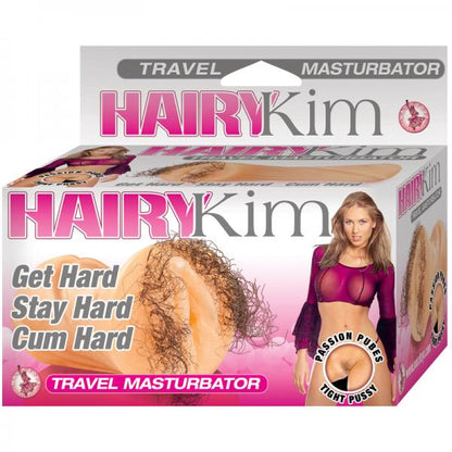 Hairy Kim Travel Pussy Masturbator Beige - Men's Toys - www.Coyha.com