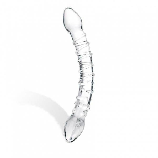 Glas Double Trouble Glass Dildo Clear - Dildos - www.Coyha.com