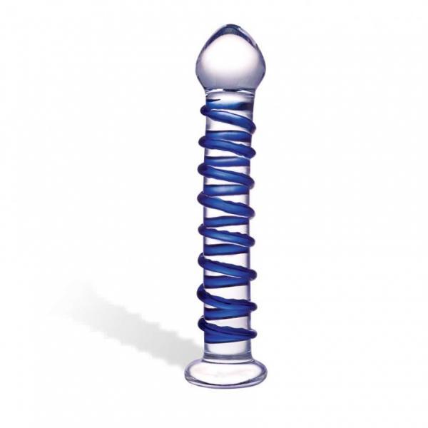 Glas Blue Spiral Glass Dildo - Dildos - www.Coyha.com