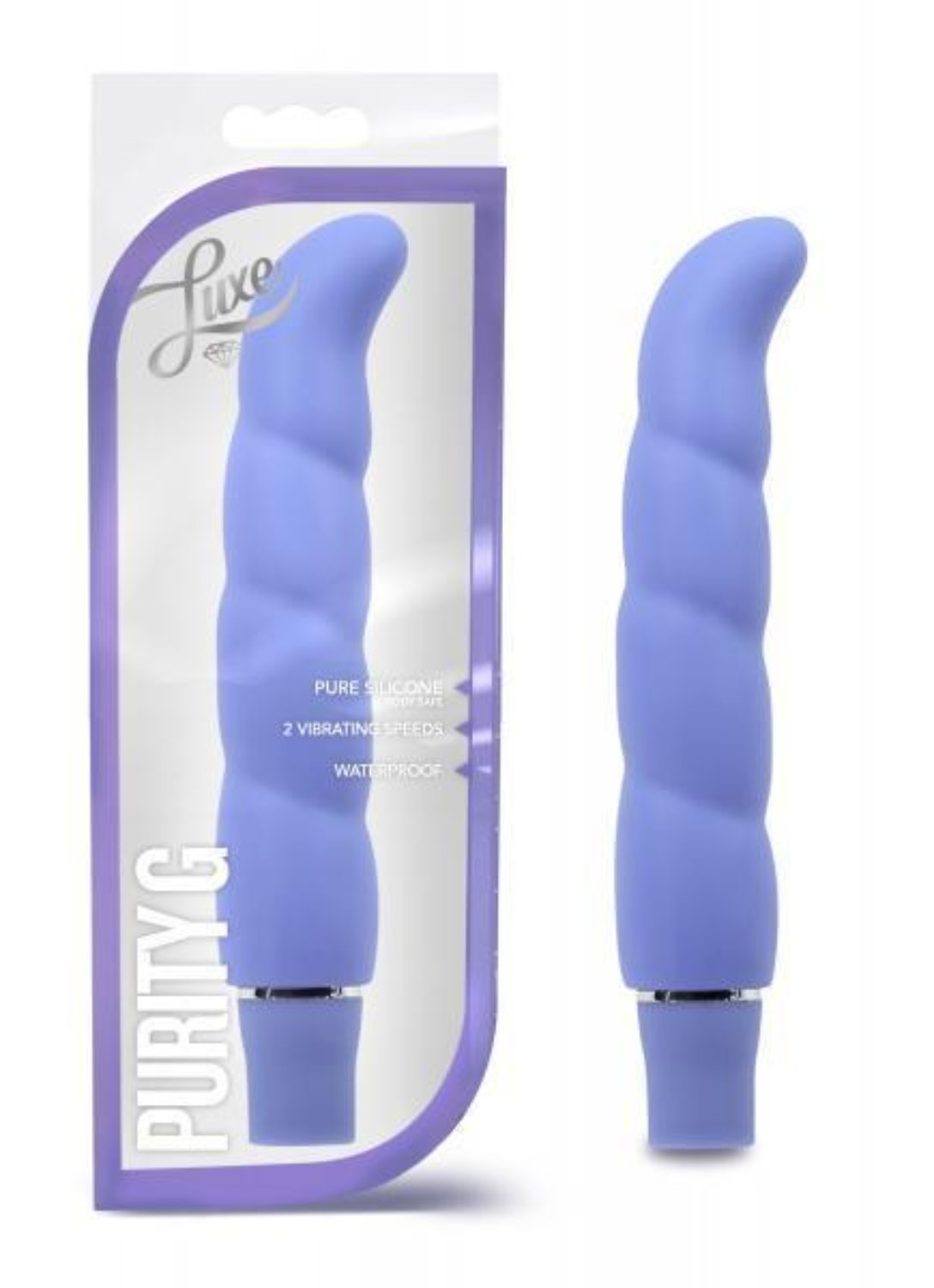 Purity G Silicone Vibe Periwinkle Purple - Vibrators - www.Coyha.com