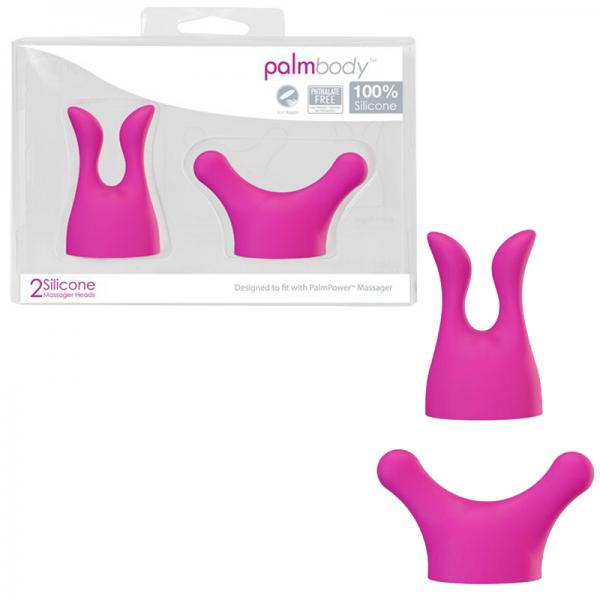 Palm Power Massager Heads Body 2 Pack Pink - Vibrators - www.Coyha.com