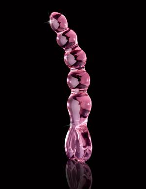 Icicles No 43 Pink Glass Beaded Massager - Dildos - www.Coyha.com