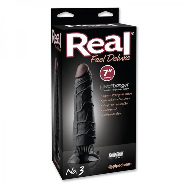 Real Feel Deluxe # 3 - Black Vibrators - www.Coyha.com