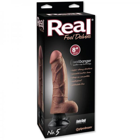 Real Feel Deluxe # 5 - Brown Vibrators - www.Coyha.com