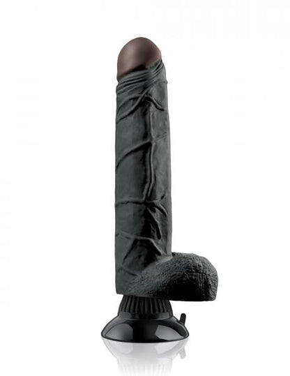 Real Feel Deluxe No 7 Black Vibrating Dildo - Vibrators - www.Coyha.com