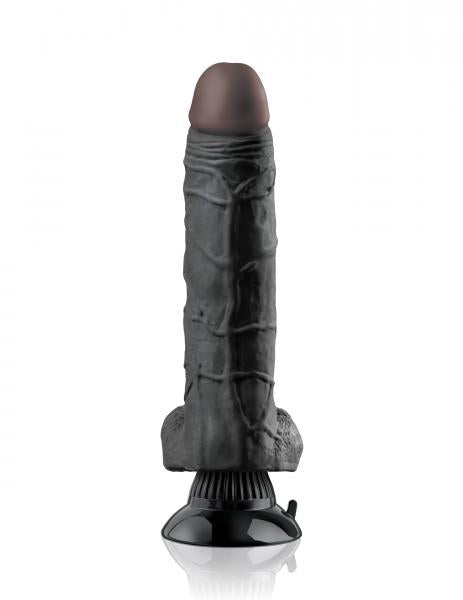 Real Feel Deluxe No 7 Black Vibrating Dildo - Vibrators - www.Coyha.com