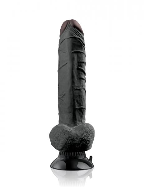 Real Feel Deluxe No 7 Black Vibrating Dildo - Vibrators - www.Coyha.com