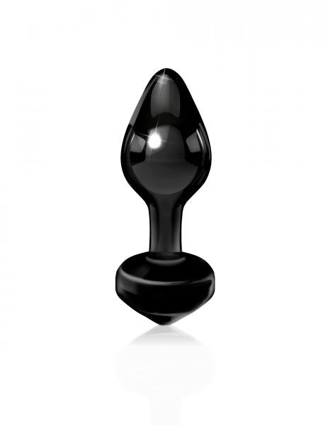 Icicles No. 44 Black Glass Butt Plug - Anal Toys - www.Coyha.com