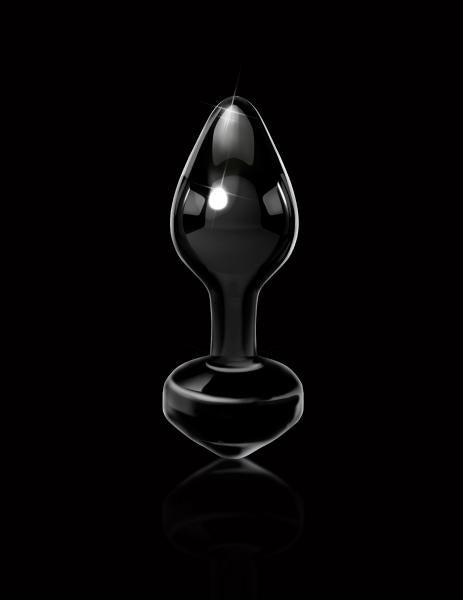 Icicles No. 44 Black Glass Butt Plug - Anal Toys - www.Coyha.com