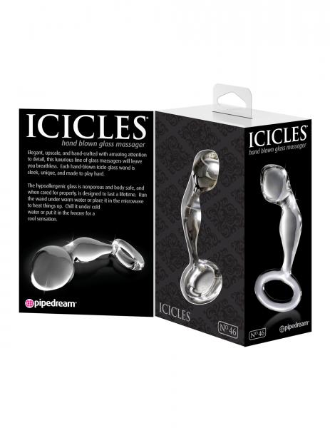 Icicles No 46 Clear Glass Butt Plug - Anal Toys - www.Coyha.com