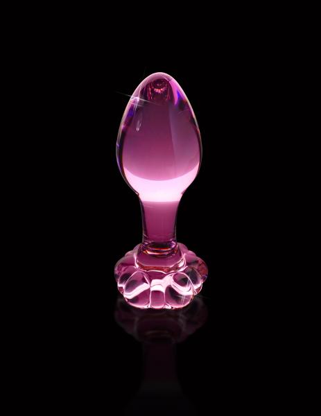 Icicles No 48 Pink Glass Butt Plug - Anal Toys - www.Coyha.com