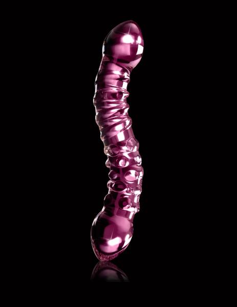 Icicles No. 55 Pink Glass Massager - Dildos - www.Coyha.com