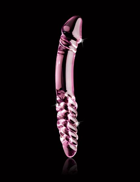 Icicles No 57 Glass Double Dildo Pink - Dildos - www.Coyha.com