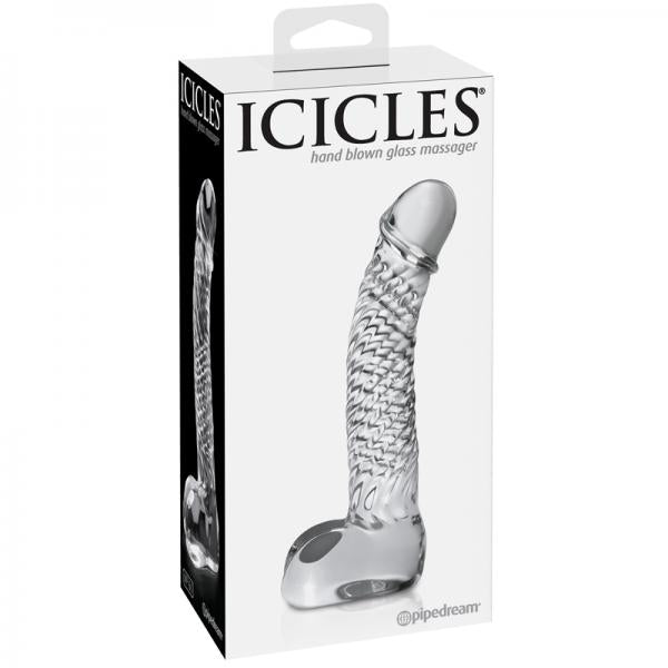 Icicles No 61 Clear Glass Realistic Dildo - Dildos - www.Coyha.com