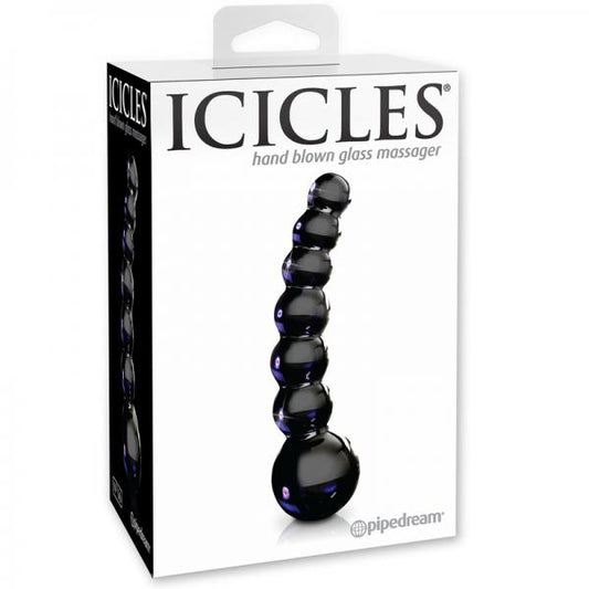 Icicles No 66 Glass Massager Black - Dildos - www.Coyha.com