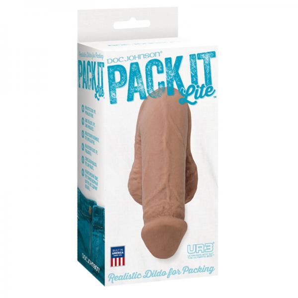 Pack It Lite Realistic Dildo Brown - Dildos - www.Coyha.com