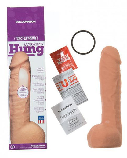 Vac-U-Lock 12in Ultraskyn Hung Dong - Beige - Dildos - www.Coyha.com