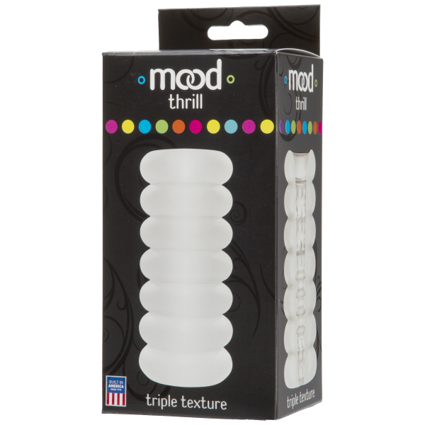 Mood Thrill Triple Texture Masturbator Frost - Men's Toys - www.Coyha.com