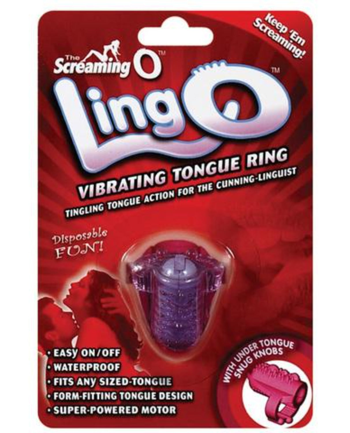 Ling O Vibrating Tongue Ring - Vibrators - www.Coyha.com