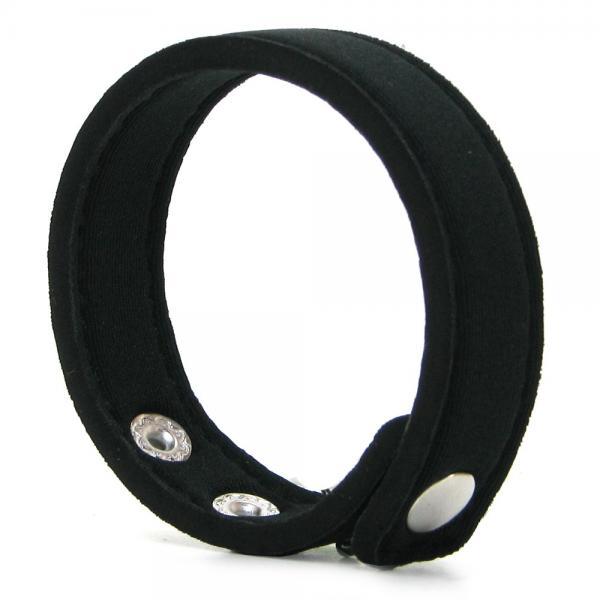 Neoprene Snap Cock Ring Black - Men's Toys - www.Coyha.com