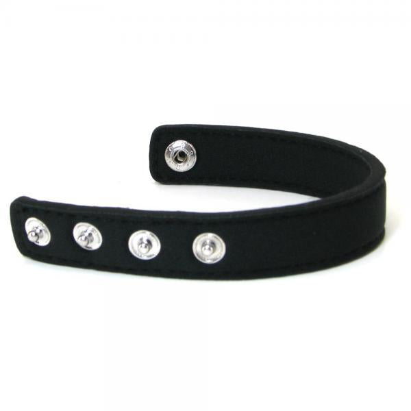 Neoprene Snap Cock Ring Black - Men's Toys - www.Coyha.com