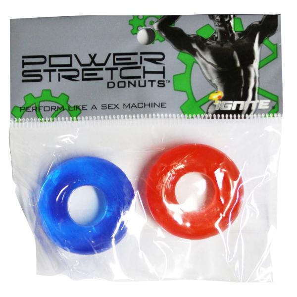 Power Stretch Donuts 2 Pack Red Blue Rings - Men's Toys - www.Coyha.com