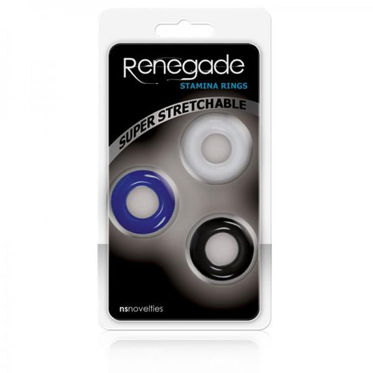 Renegade Stamina Rings Set 3 Assorted Colors - Men's Toys - www.Coyha.com