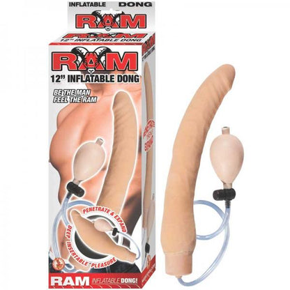 Ram 12 inches Inflatable Dong Beige - Dildos - www.Coyha.com