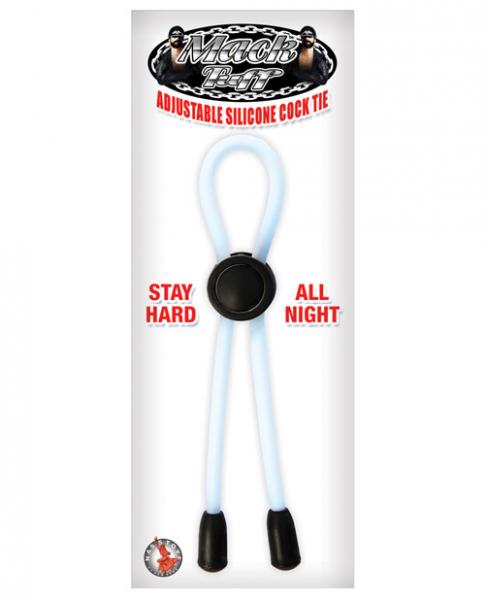 Mack Tuff Adjustable Silicone Cock Tie Clear - Men's Toys - www.Coyha.com