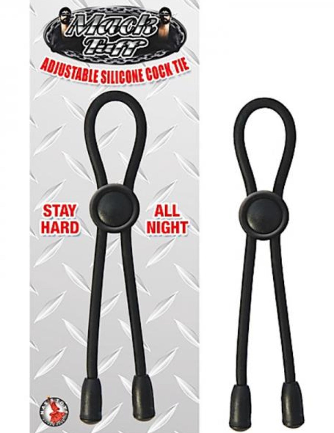 Adjustable Silicone Cock Tie Black - Men's Toys - www.Coyha.com