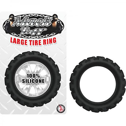 Mack Tuff Large Silicone Tire Ring Black - Men's Toys - www.Coyha.com