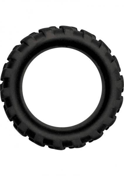 Mack Tuff Large Silicone Tire Ring Black - Men's Toys - www.Coyha.com