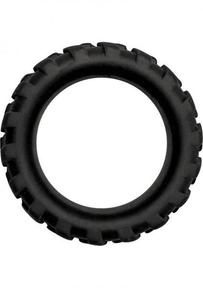 Mack Tuff Large Silicone Tire Ring Black - Men's Toys - www.Coyha.com