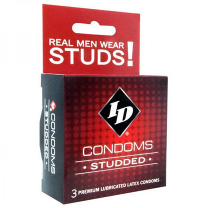 ID Studded Condom 3 Pack Latex Condoms - Extras - www.Coyha.com