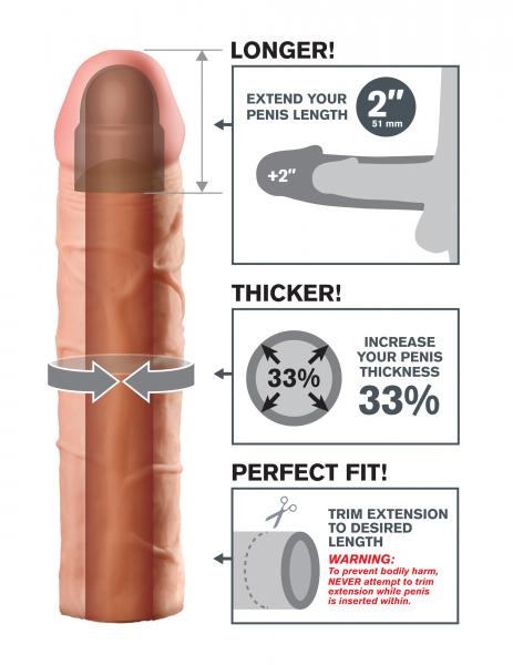 Perfect 2 Inches Extension - Beige - Men's Toys - www.Coyha.com