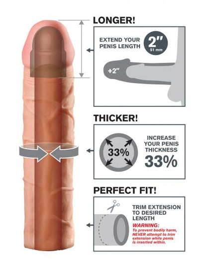 Perfect 2 Inches Extension - Beige - Men's Toys - www.Coyha.com