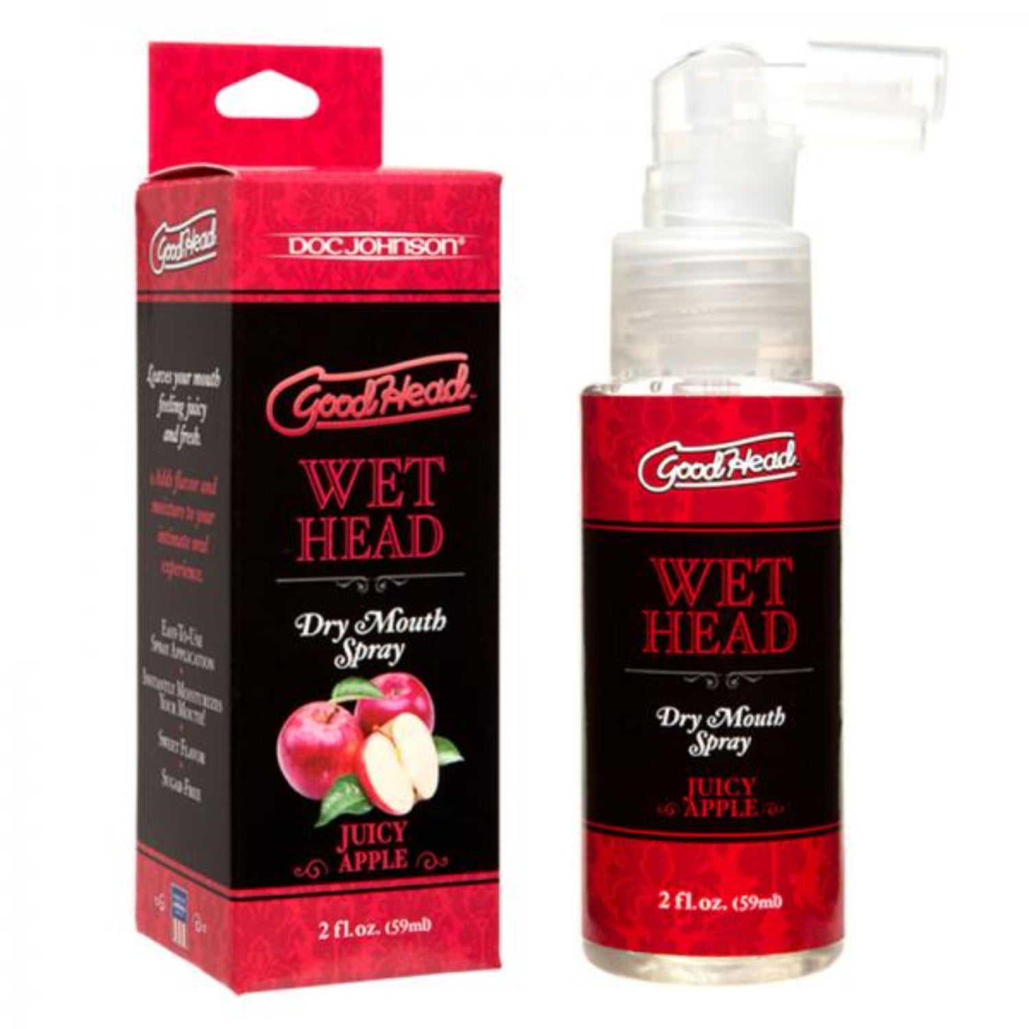 Goodhead - Wet Head - Dry Mouth Spray - Juicy Apple 2 Fl Oz - Lubes & Lotions - www.Coyha.com