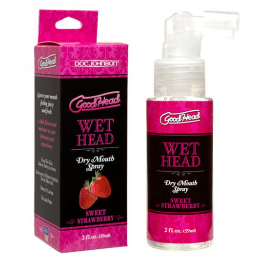 Goodhead - Wet Head - Dry Mouth Spray - Sweet Strawberry 2 Fl Oz - Lubes & Lotions - www.Coyha.com