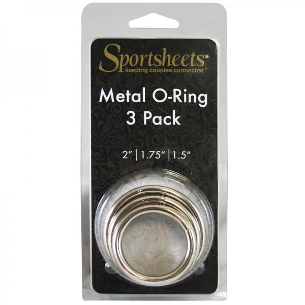 Sportsheets Metal O-Ring 3 Pack Nickel-free Rings - Men's Toys - www.Coyha.com