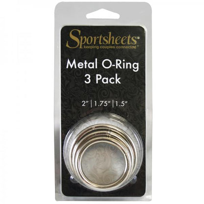 Sportsheets Metal O-Ring 3 Pack Nickel-free Rings - Men's Toys - www.Coyha.com